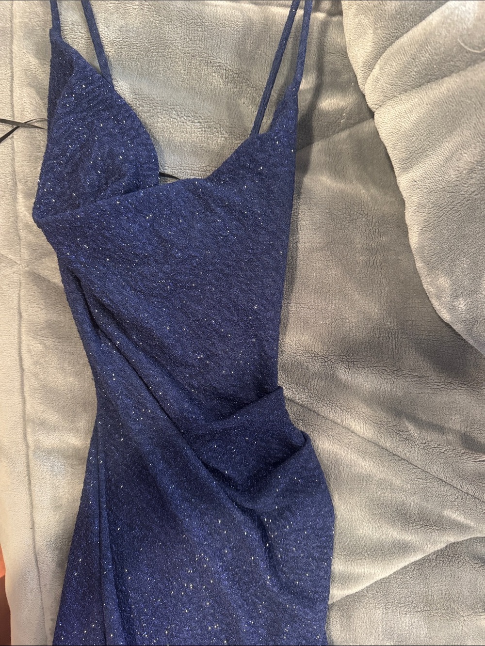 Windsor Navy Blue Sparkle Maxi Dress
